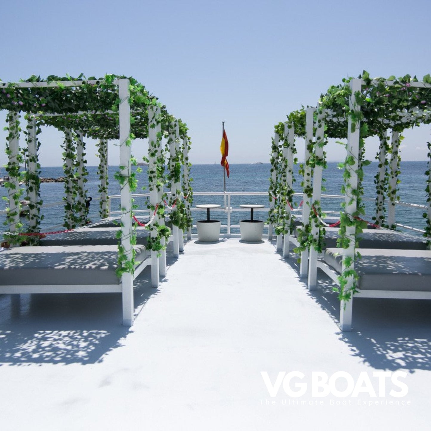 BOAT (150pax) - Yachts Ibiza, Upper Deck View