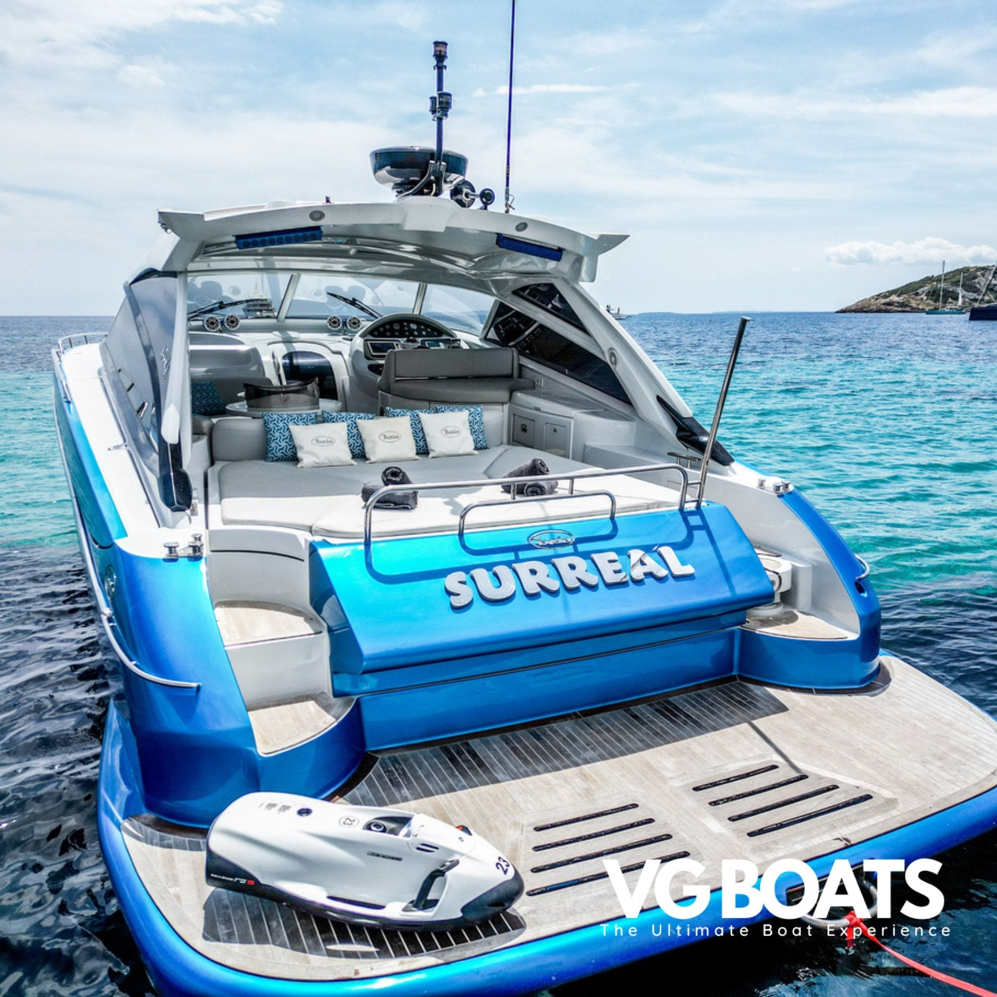 Baia Aqua 54 - Yachts Ibiza, Back Outside View