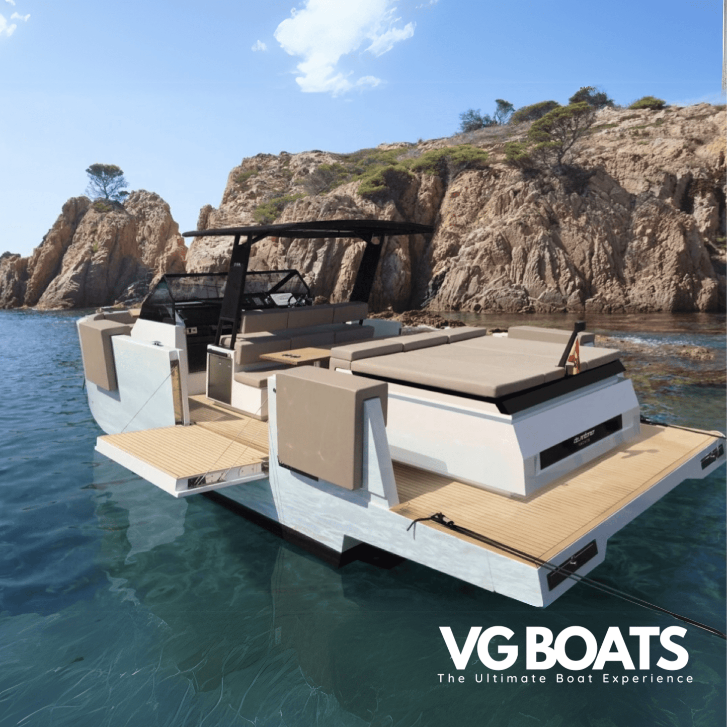 DE ANTONIO D34 - Yachts Ibiza, Left Back Side View