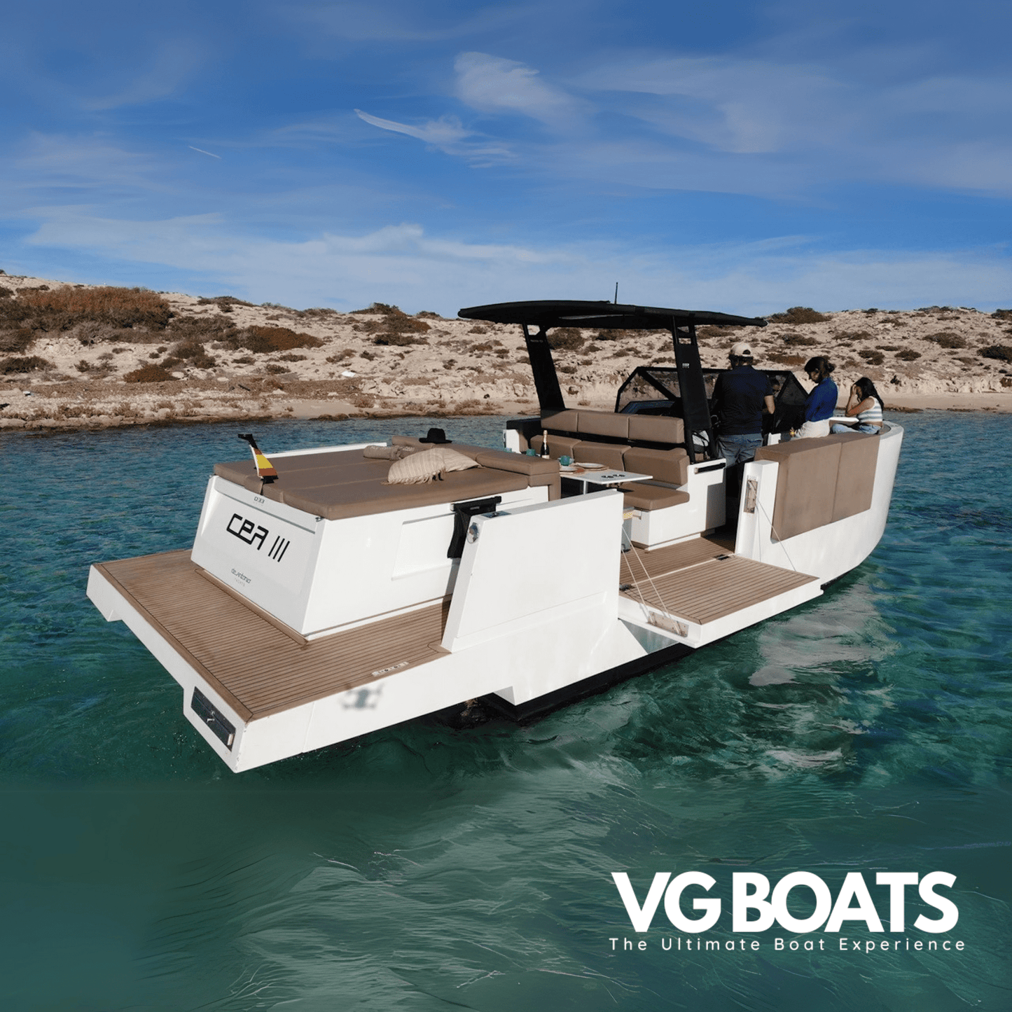 DE ANTONIO D34 - Yachts Ibiza, Right Back Side View
