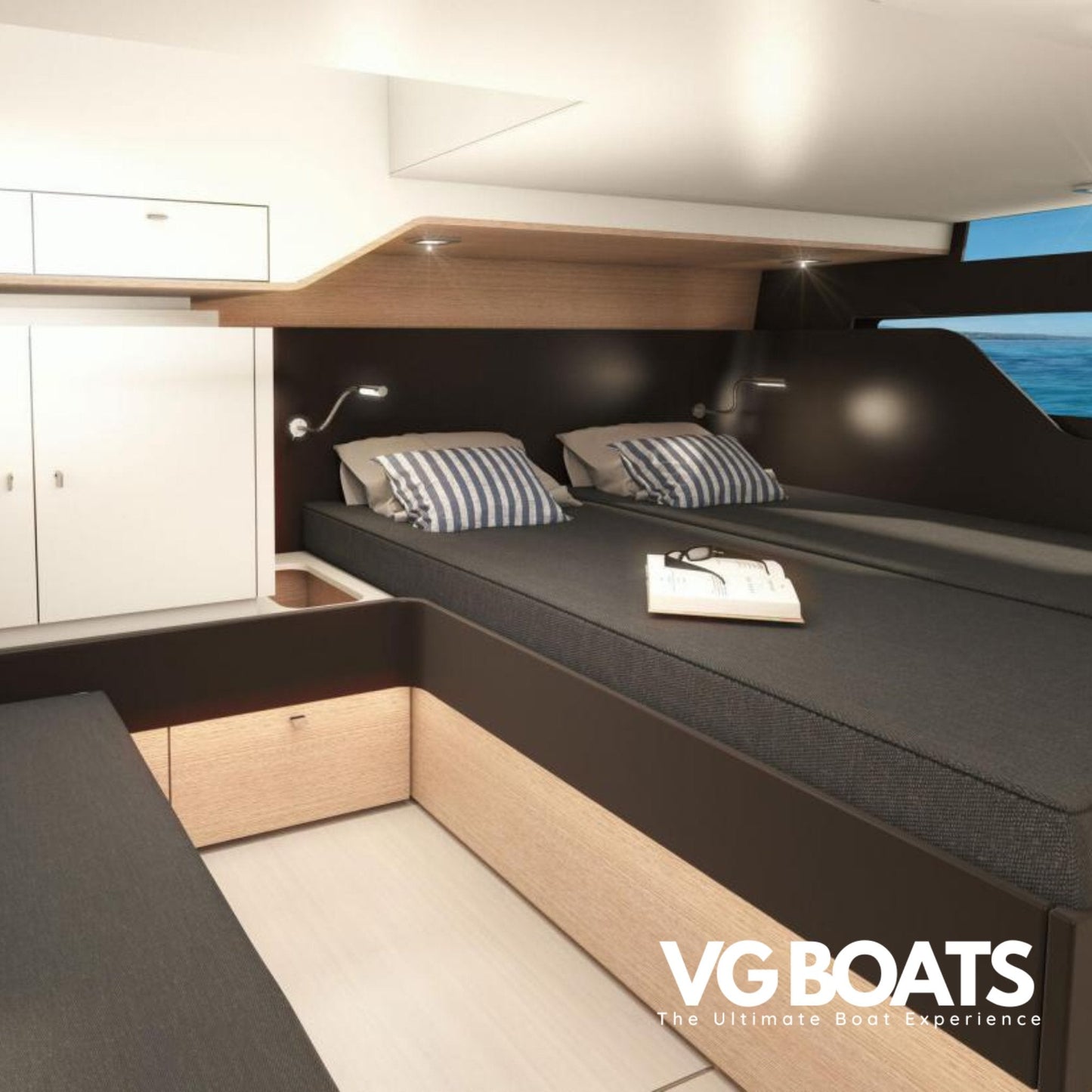 FJORD 41 XL - Yachts Ibiza, Bedroom View