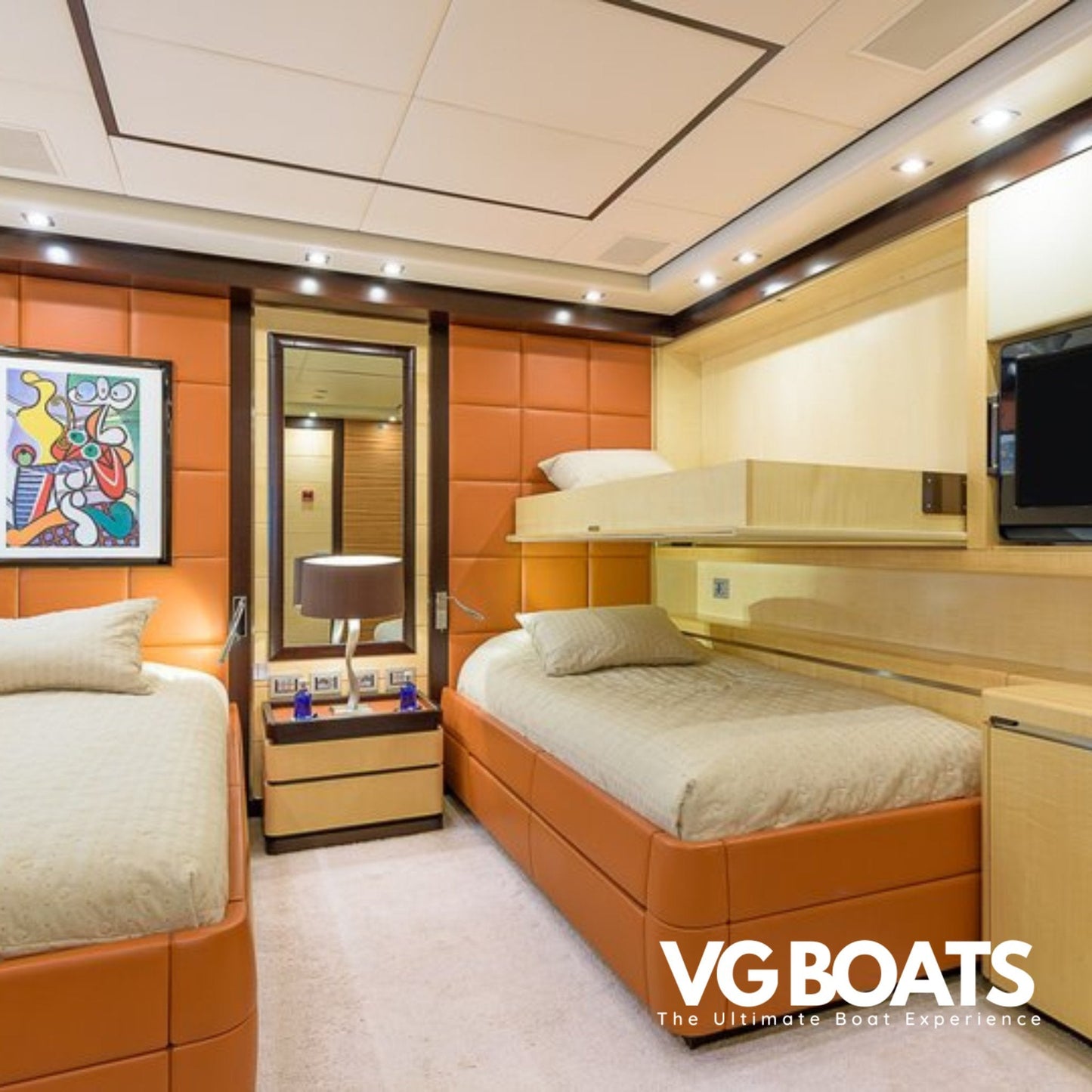 LEOPARD 151 - Yachts Ibiza, Guest Cabin View