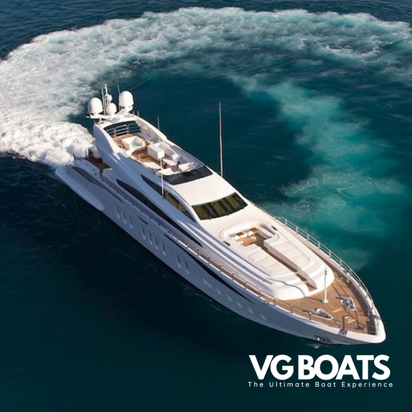 LEOPARD 151 - Yachts Ibiza, Right Front Side Helicopter View