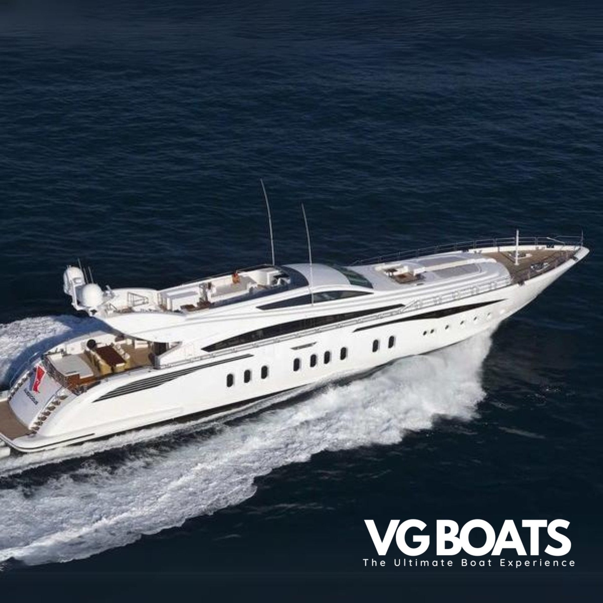 LEOPARD 151 - Yachts Ibiza, Right Side Helicopter View