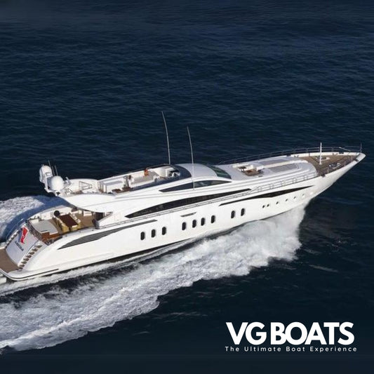 LEOPARD 151 - Yachts Ibiza, Right Side Helicopter View