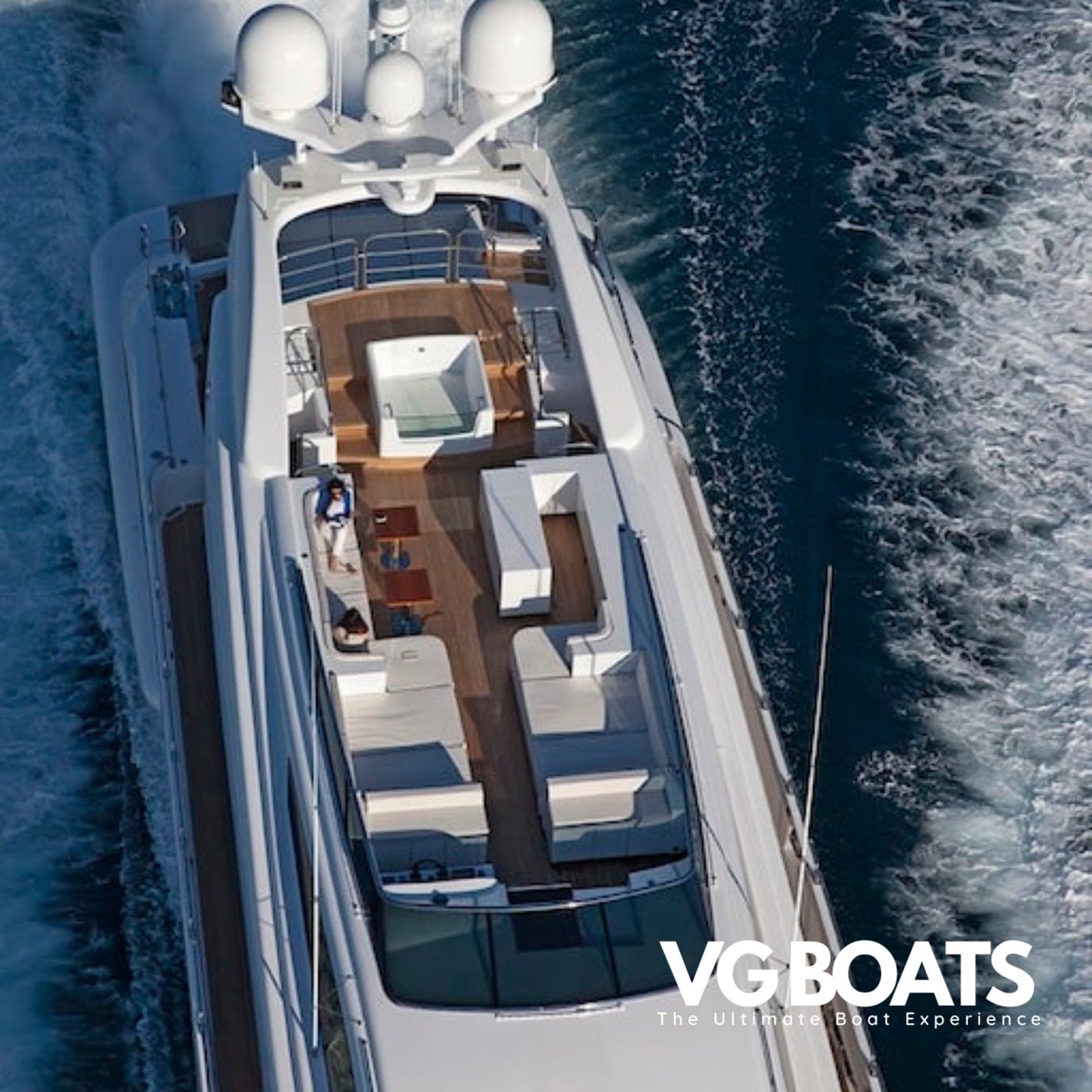 LEOPARD 151 - Yachts Ibiza, Upper Deck Helicopter View