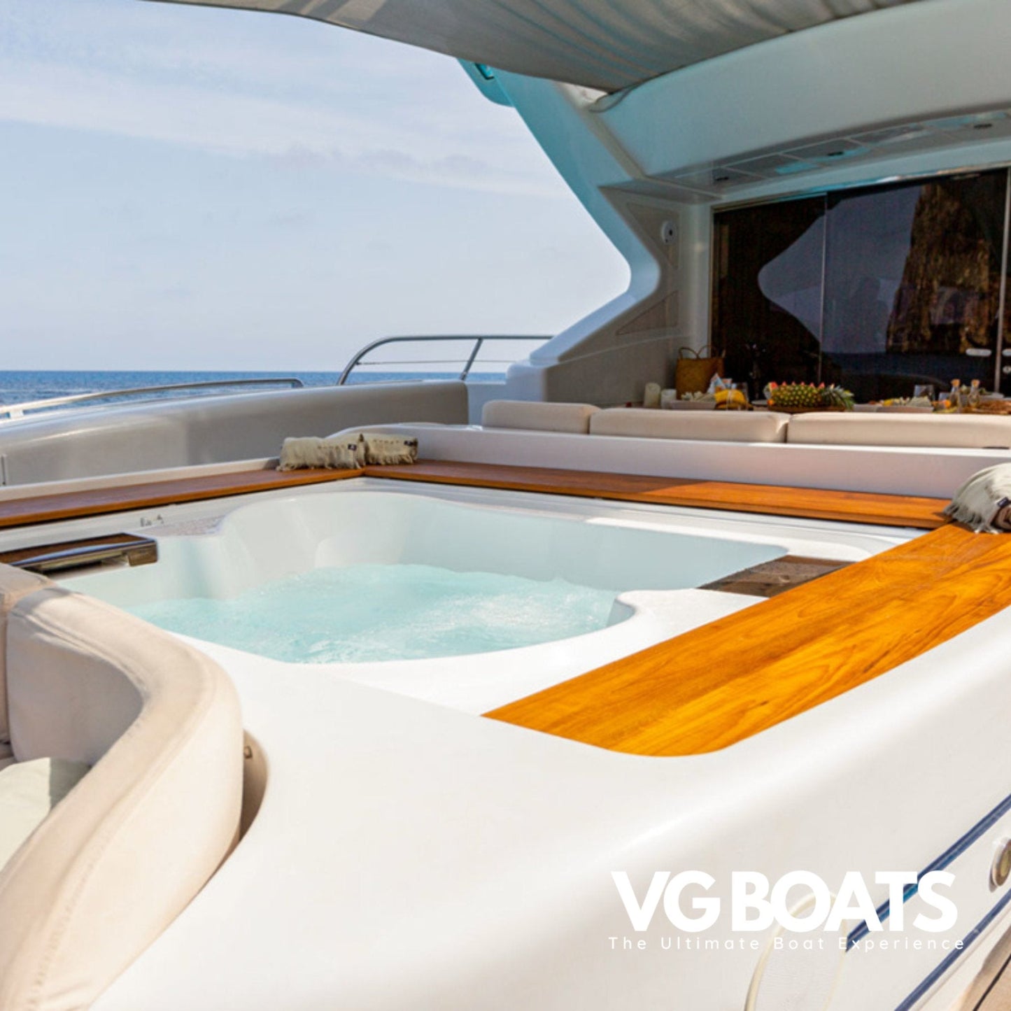 MANGUSTA 108 - Yachts Ibiza, Back Area View