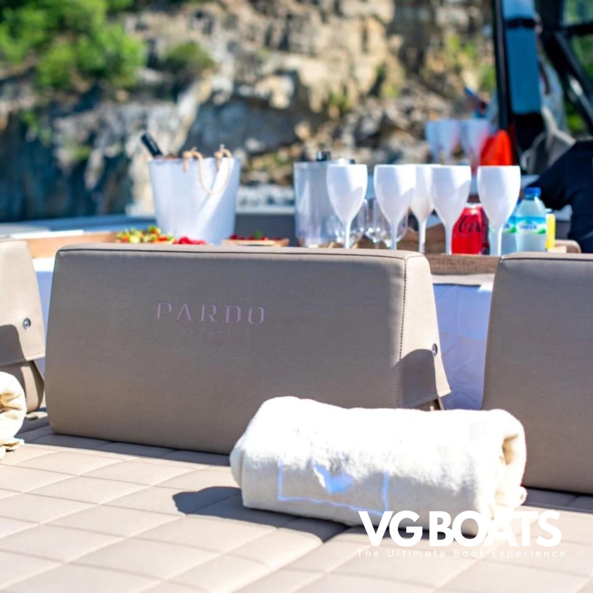PARDO 43 - Yachts Ibiza, Lunch Area View