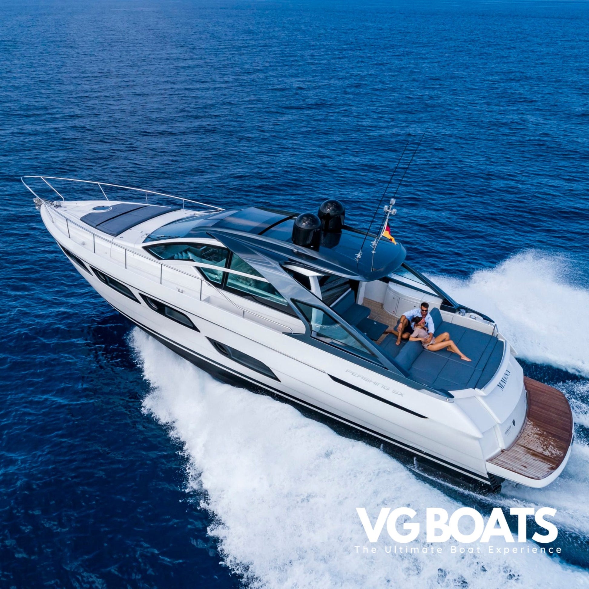 PERSHING 5X - Yachts Ibiza, Left Side View