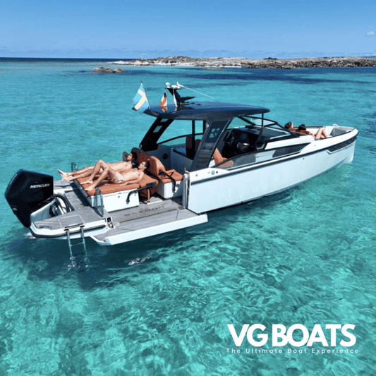 SAXDOR 320 - Yachts Ibiza, Right Back Side View