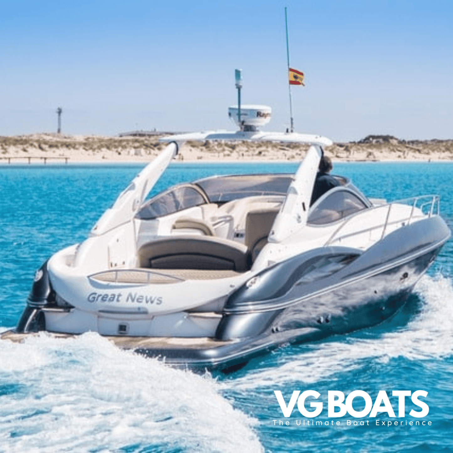 SUNSEEKER SUPERHAWK 40 - Yachts Ibiza, Back Side View
