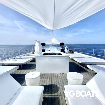 CATAMARAN (305pax) - Yachts Ibiza, Upper Deck View