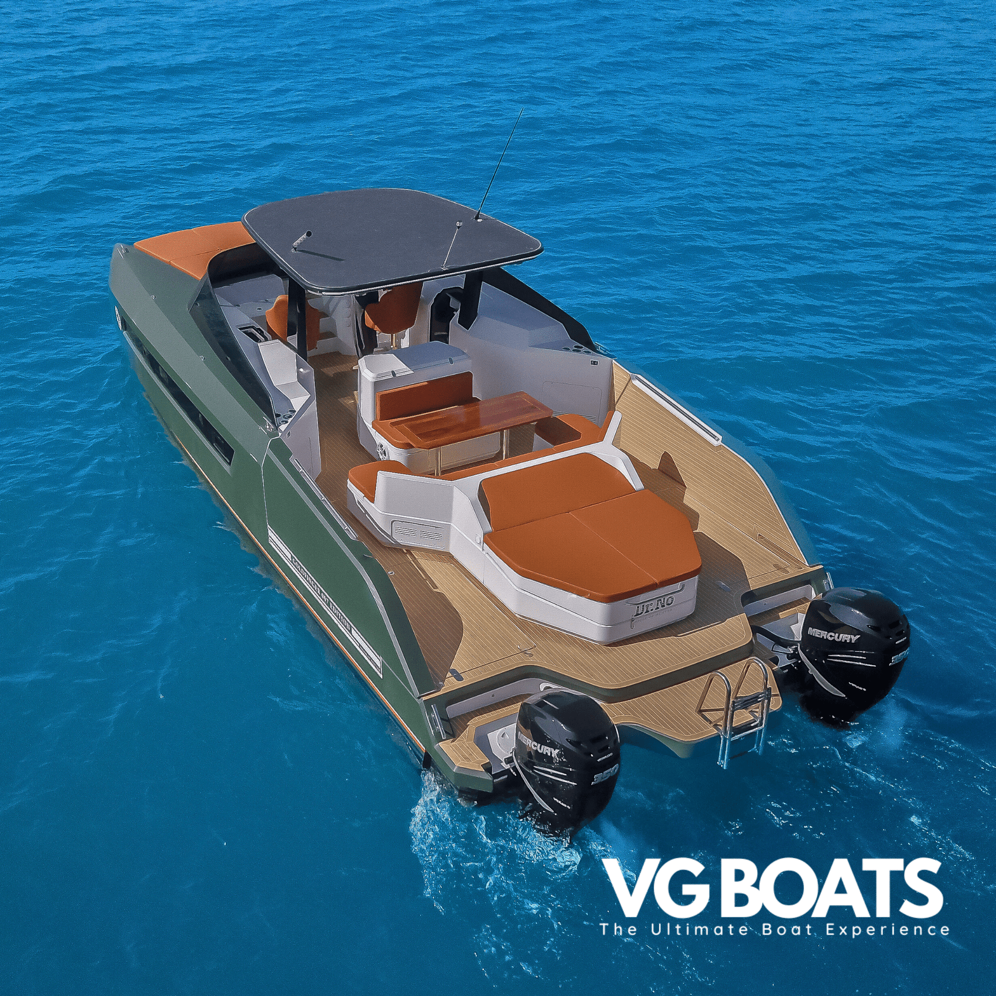 Dr. No Catamaran - Yachts Ibiza, Left Back Side View