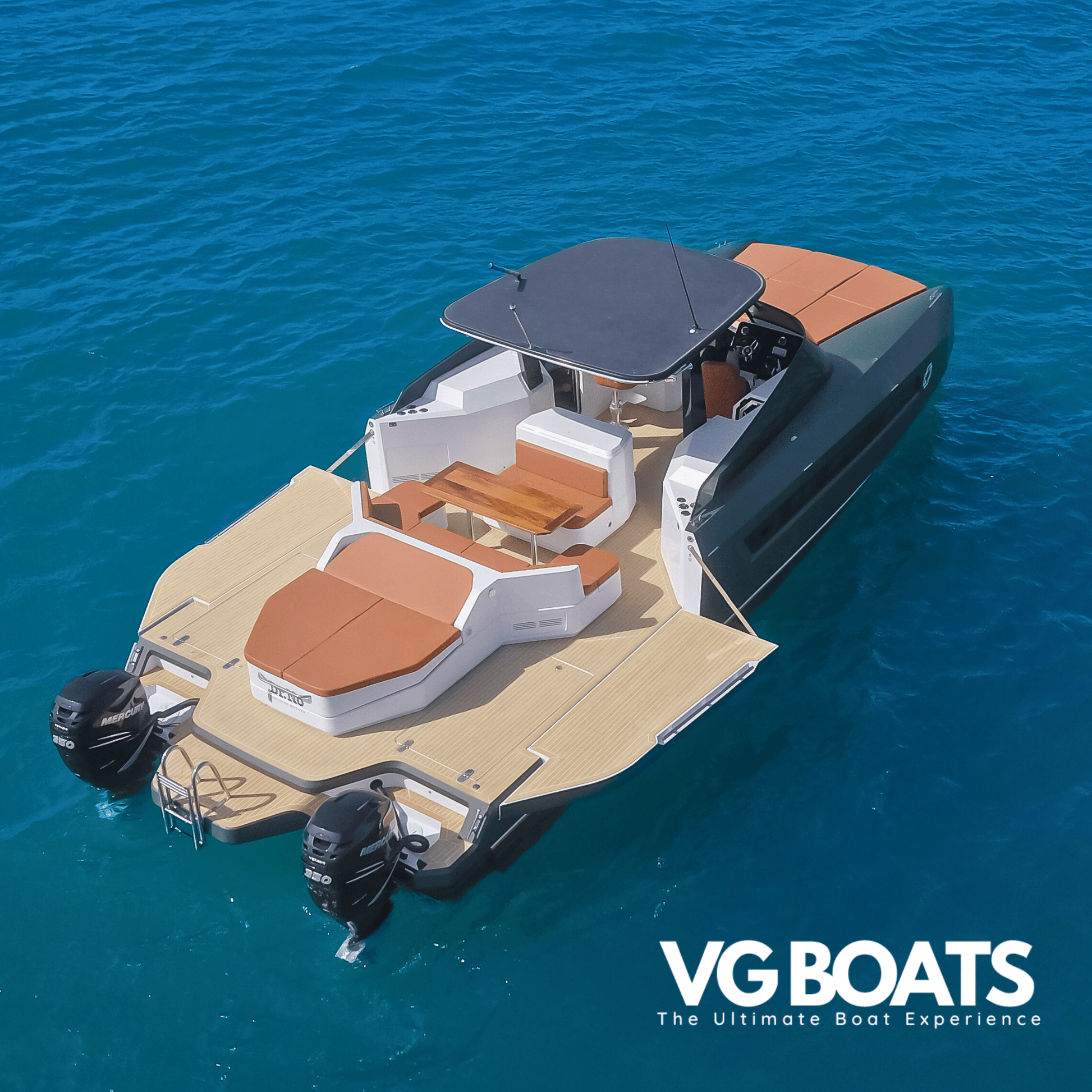 Dr. No Catamaran - Yachts Ibiza, Right Back Side View