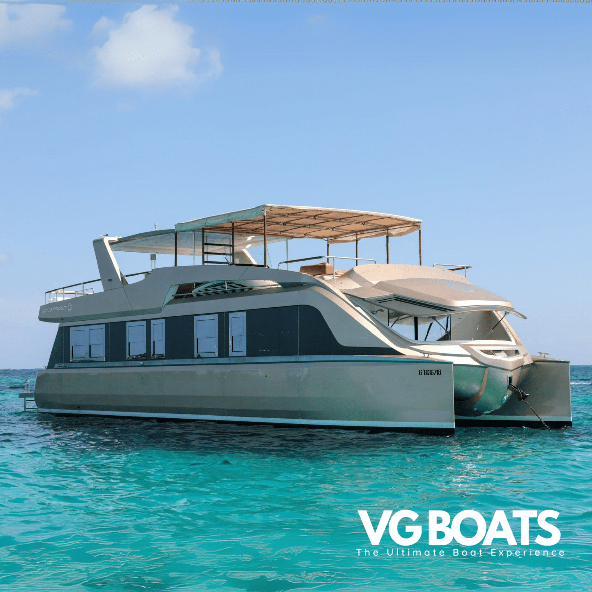 GOLDFINGER - Yachts Ibiza, Right Front Side View