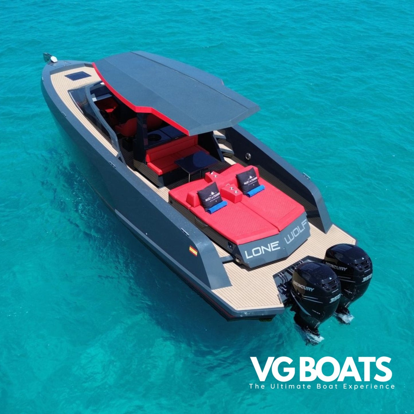 MALIBLUE 38 - Yachts Ibiza, Back Side Helicopter View