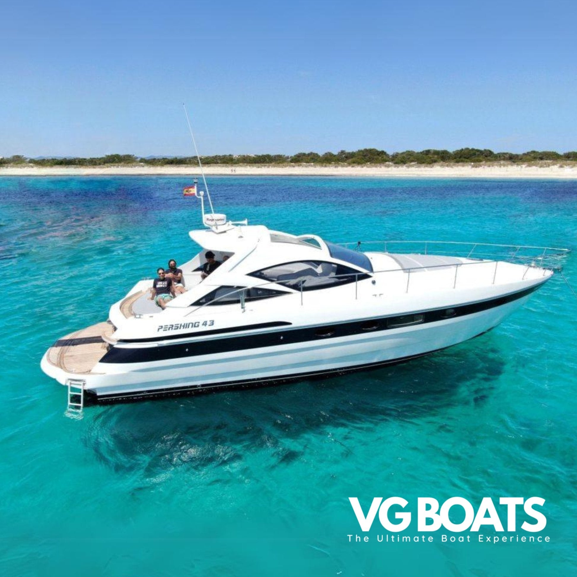 PERSHING 43 - Yachts Ibiza, Right Side View