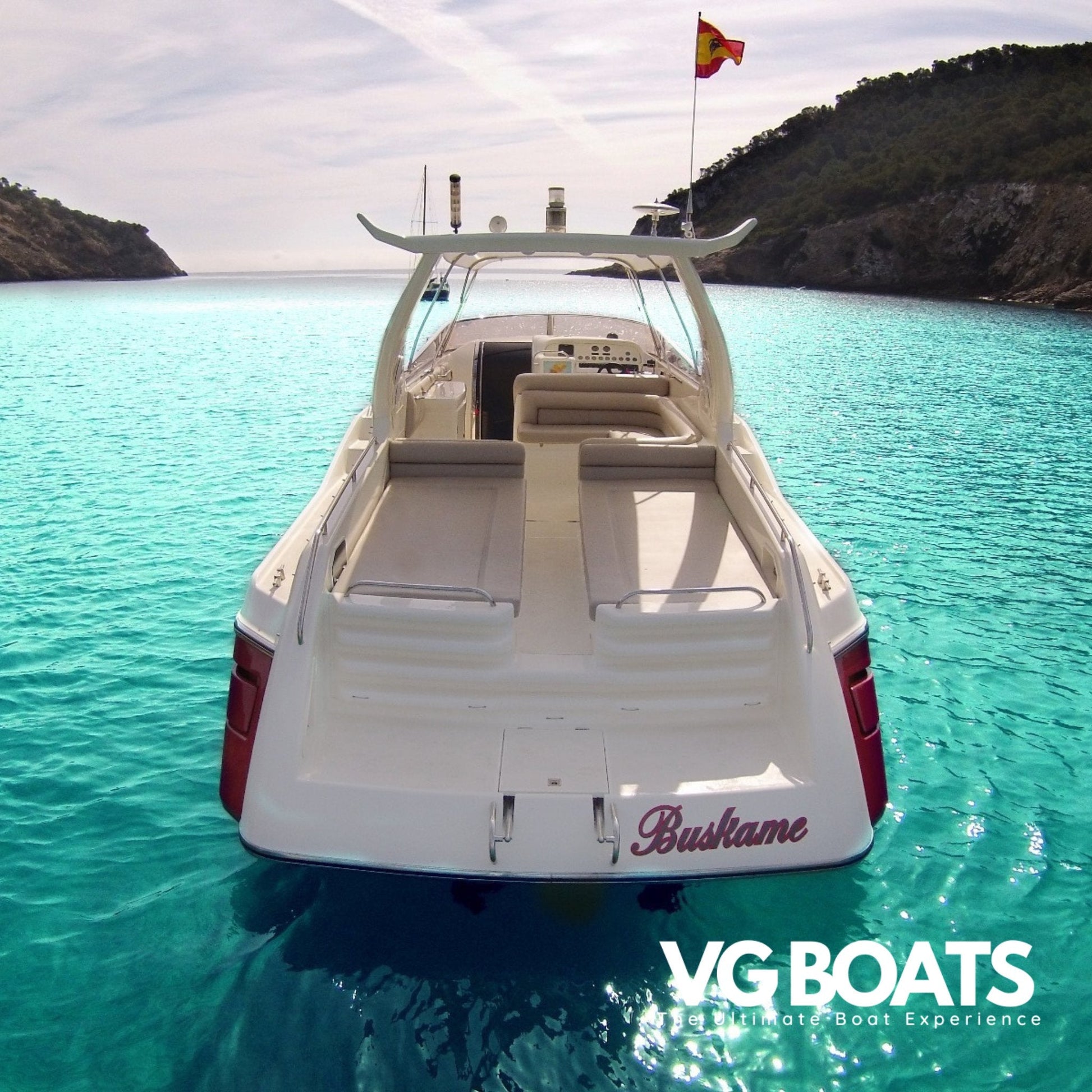 SUNSEEKER APACHE 45 - Yachts Ibiza, Back Area View