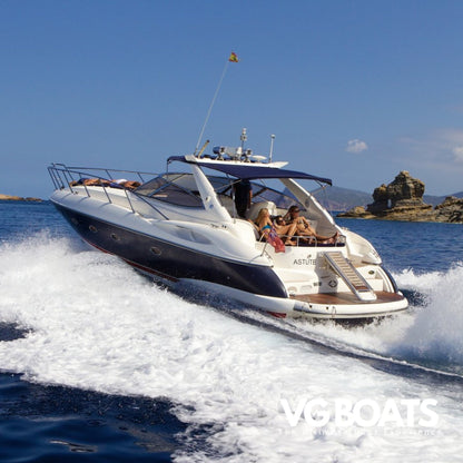 SUNSEEKER CAMARGUE 47 - Yachts Ibiza, Left Back Side View