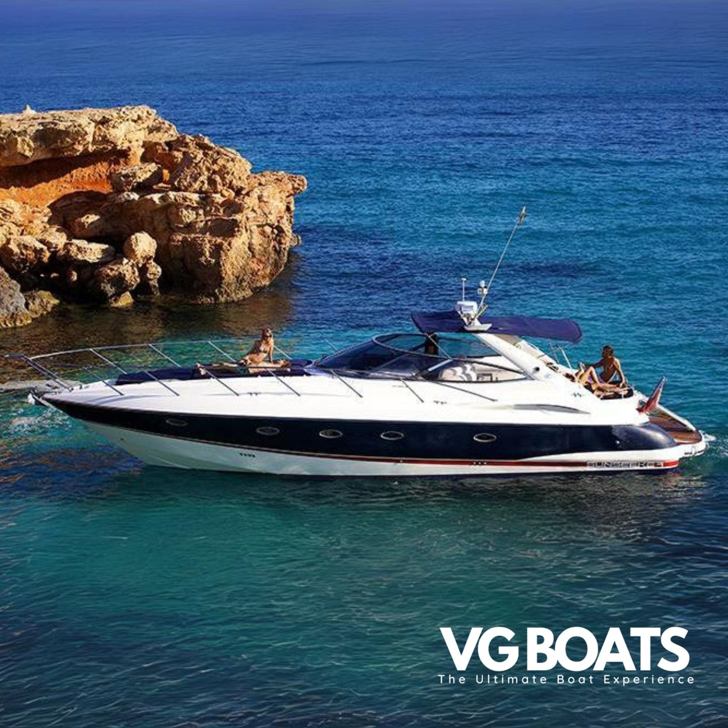 SUNSEEKER CAMARGUE 47 - Yachts Ibiza, Left Side View