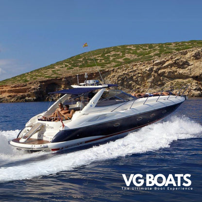SUNSEEKER CAMARGUE 47 - Yachts Ibiza, Right Back Side View