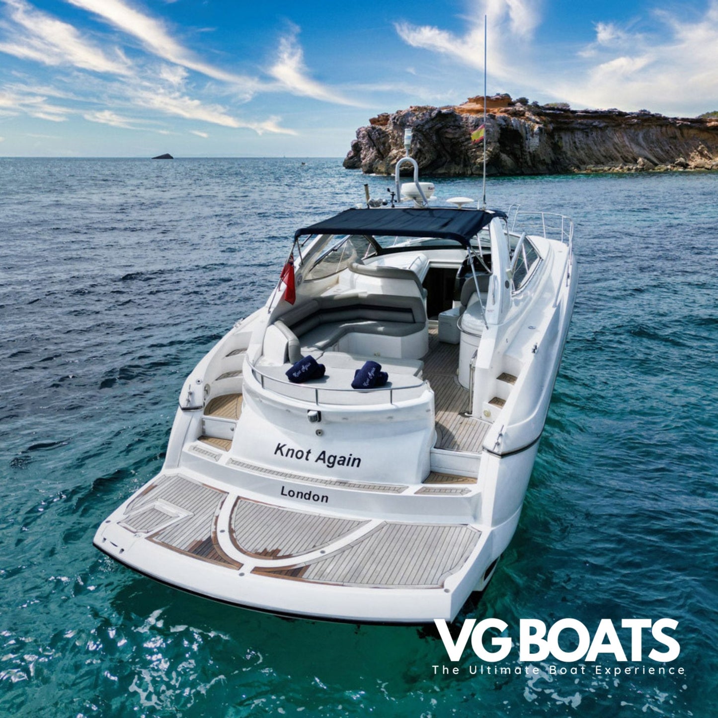 SUNSEEKER PORTOFINO 49 - Yachts Ibiza, Back Side View