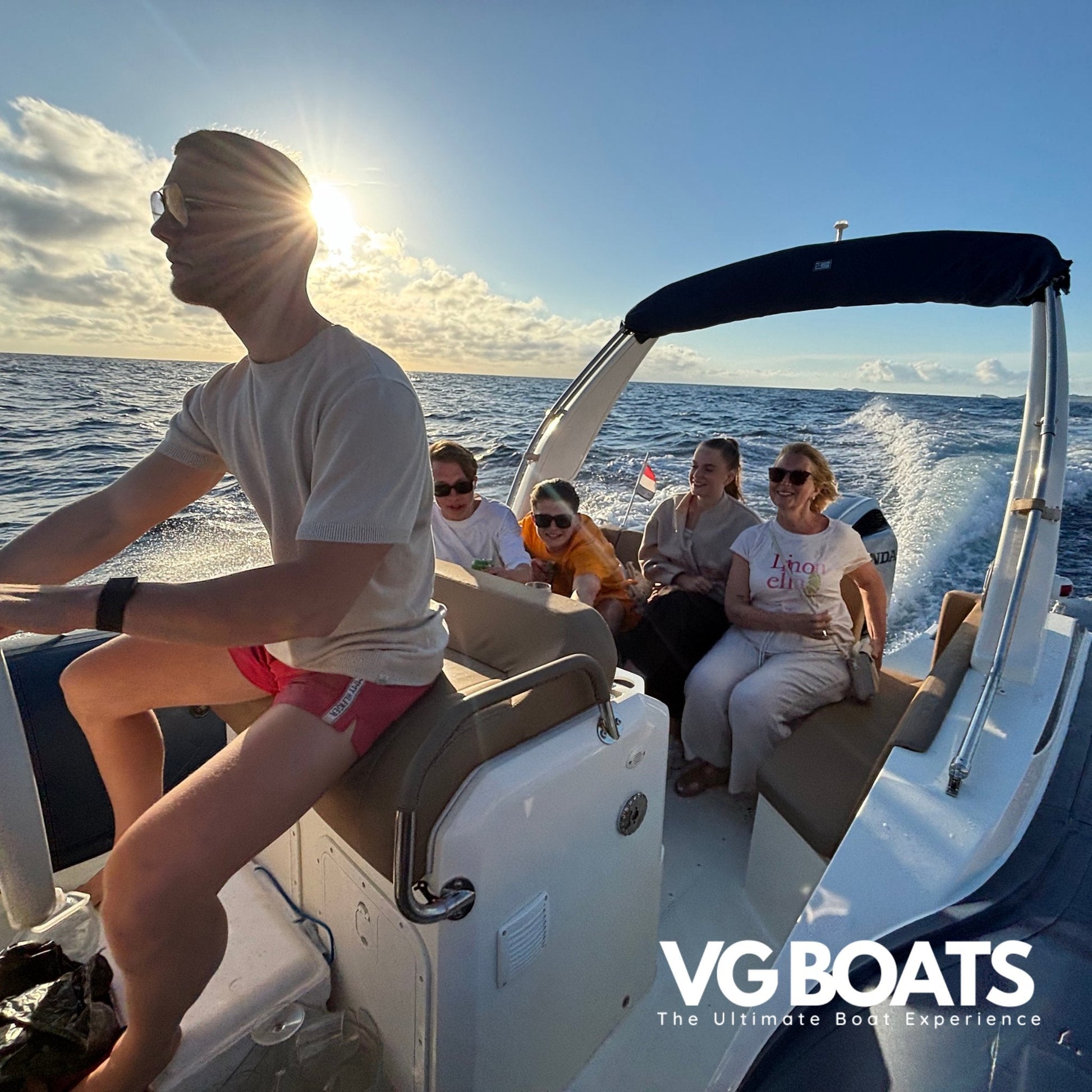 Shared Day Charter - Yachts Ibiza, Back Side Motor View