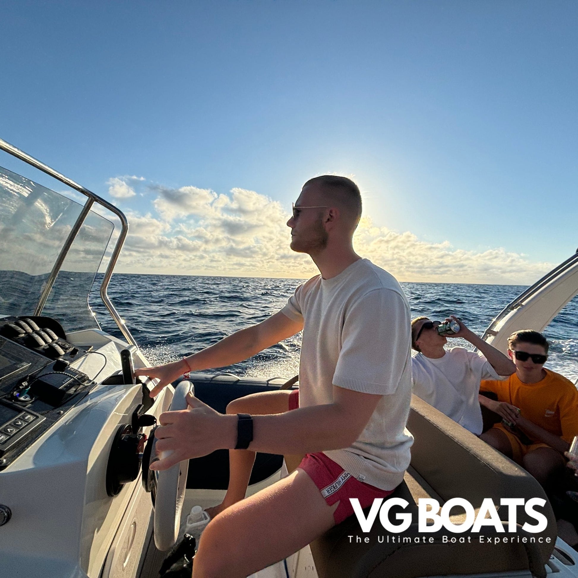 Shared Day Charter - Yachts Ibiza, Console Side View