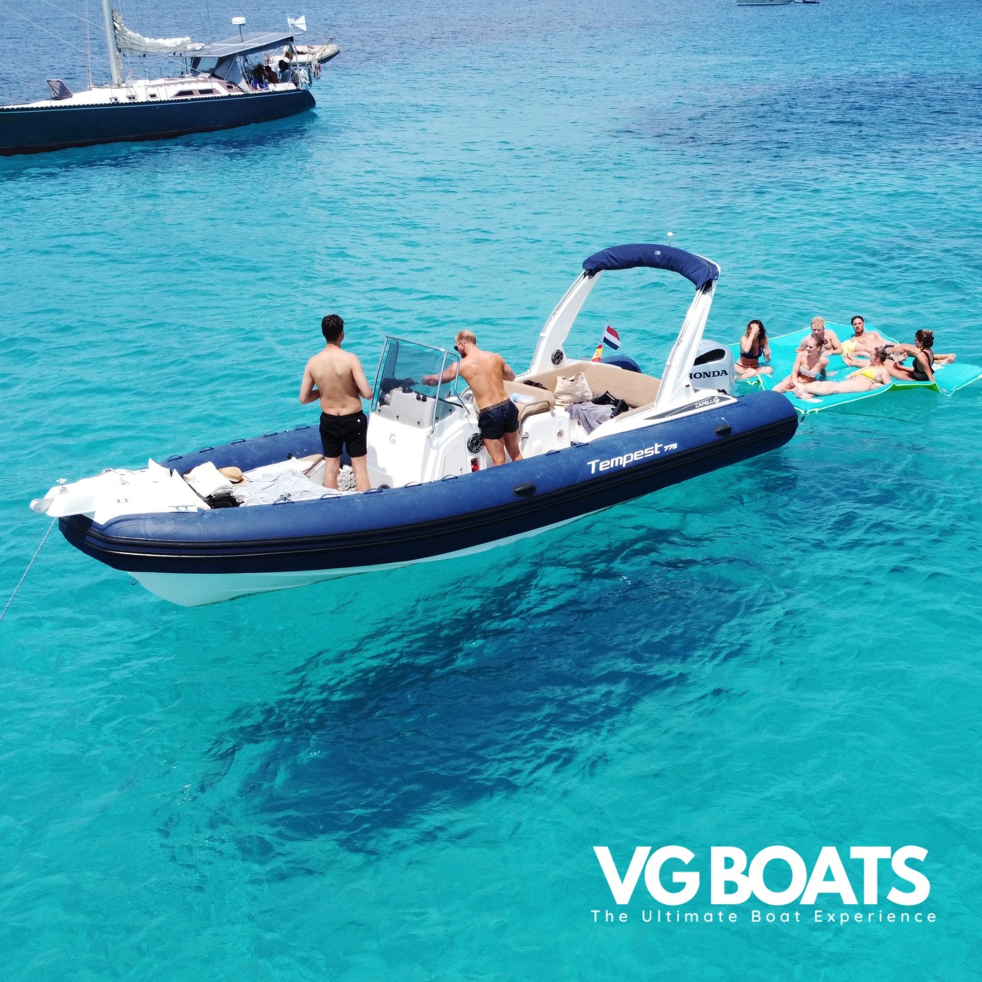 Shared Day Charter - Yachts Ibiza, Left Side View