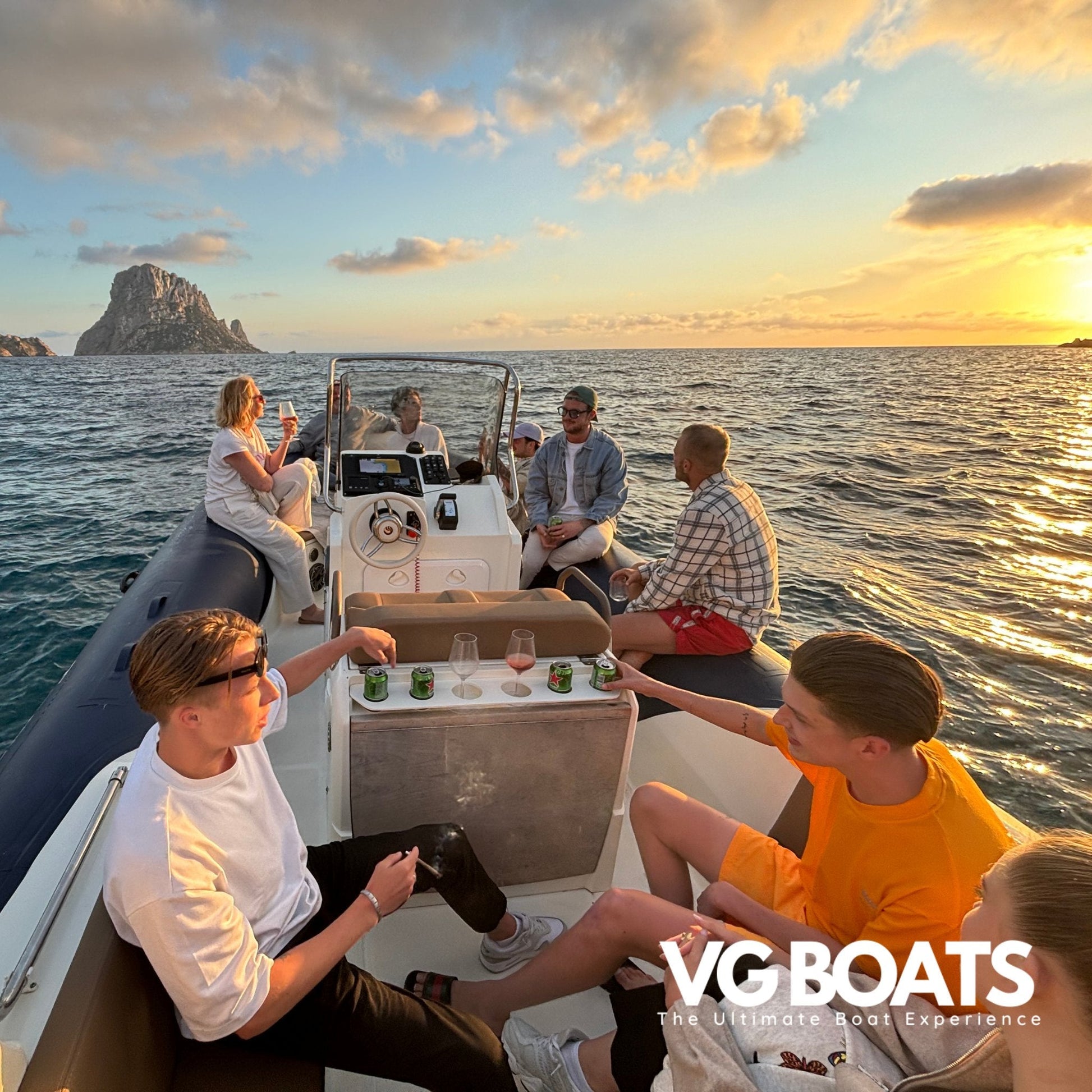 Shared Sunset Charter - Yachts Ibiza, Back Area View