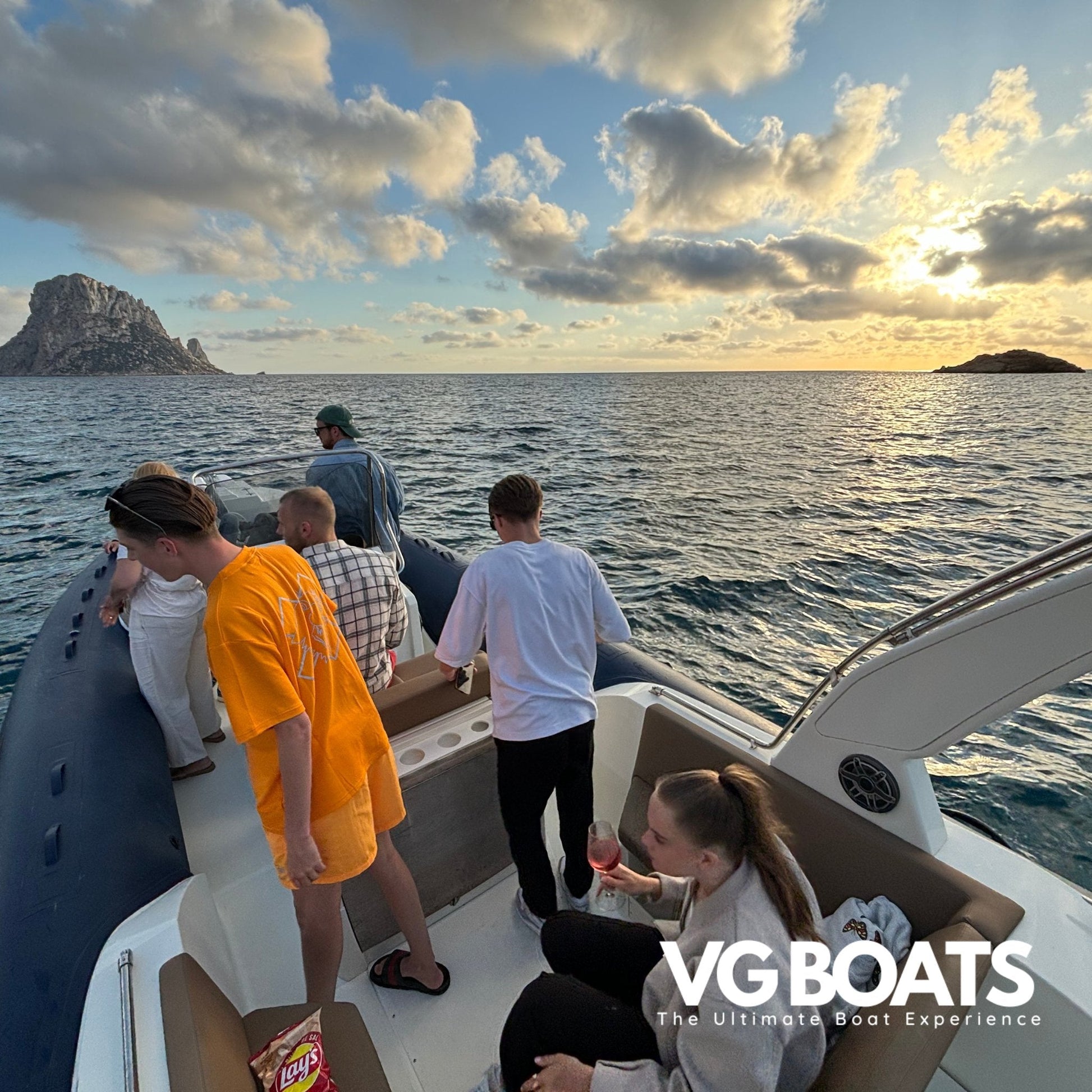 Shared Sunset Charter - Yachts Ibiza, Back Seat View