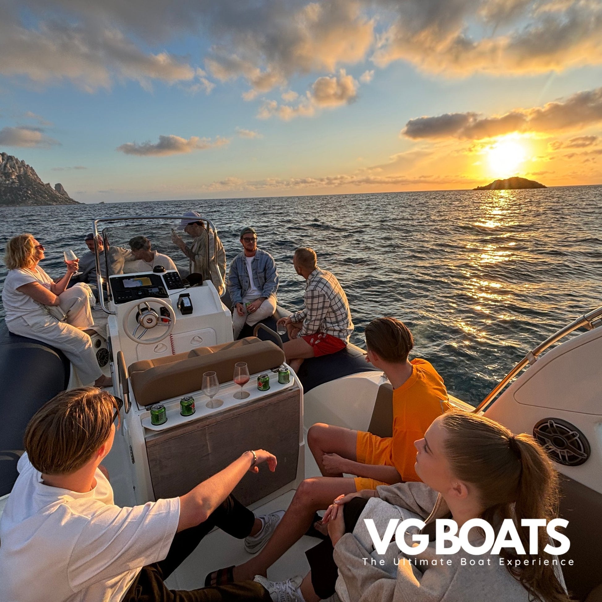 Shared Sunset Charter - Yachts Ibiza, Back Side Sunset View