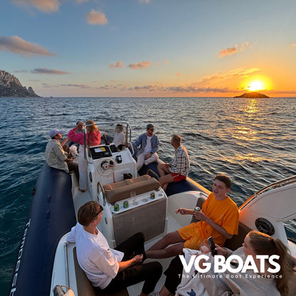 Shared Sunset Charter - Yachts Ibiza, Back Side View