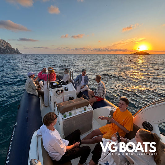 Shared Sunset Charter - Yachts Ibiza, Back Side View