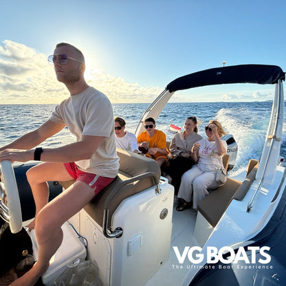 Shared Sunset Charter - Yachts Ibiza, Side Console View