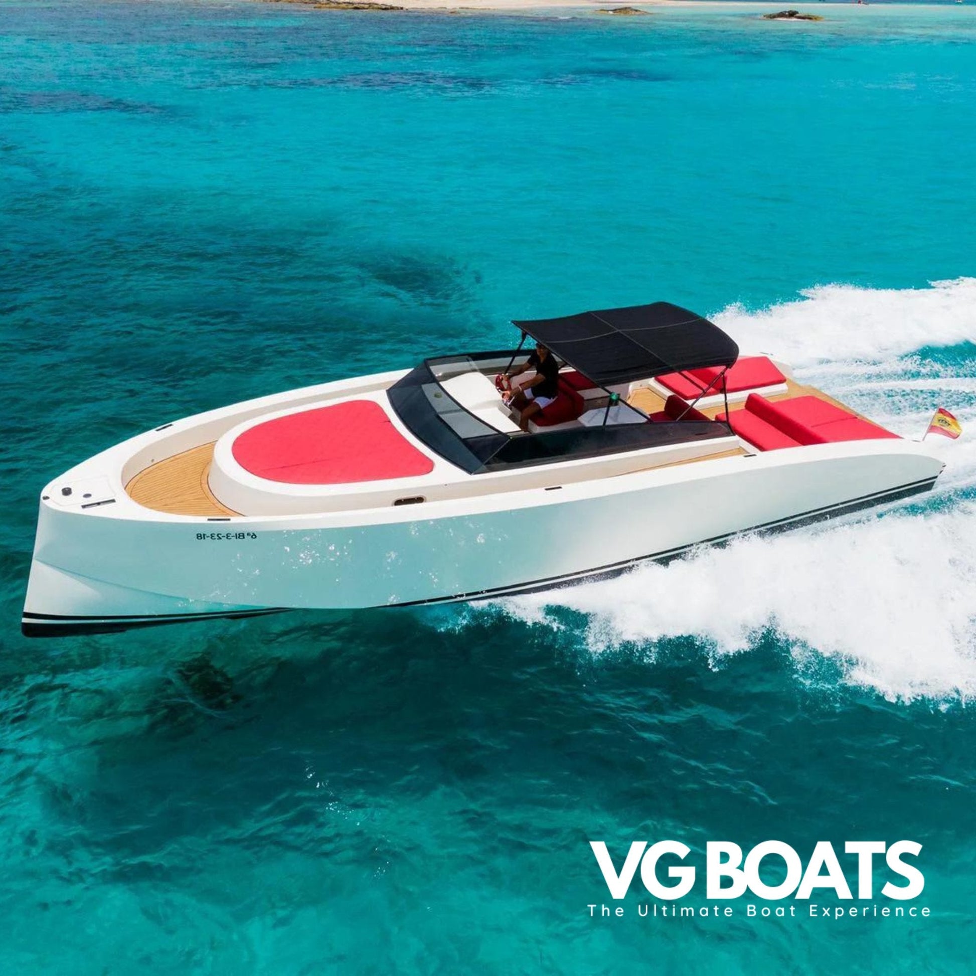 VANQUISH 43 - Yachts Ibiza, Left Side View