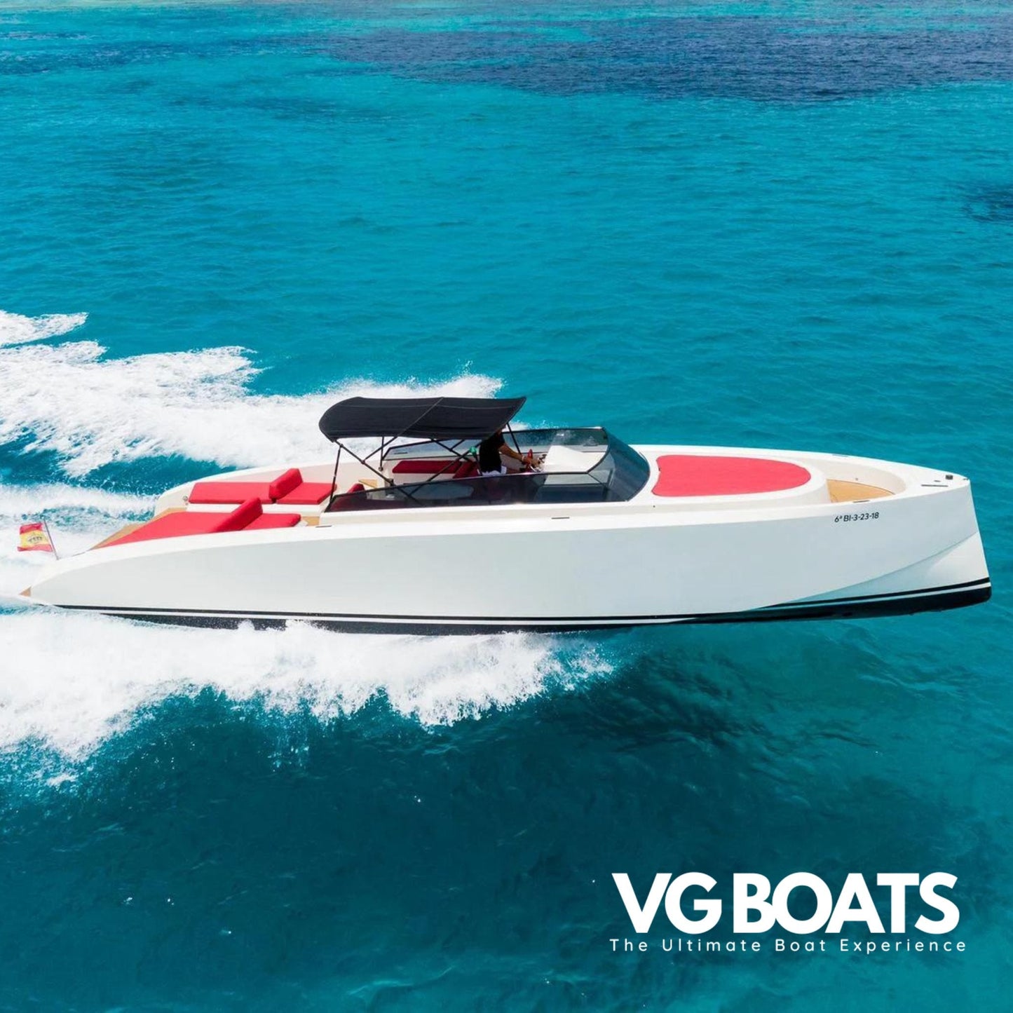 VANQUISH 43 - Yachts Ibiza, Right Side View